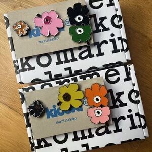 Marimekko Flower Brooch Pin-yellow